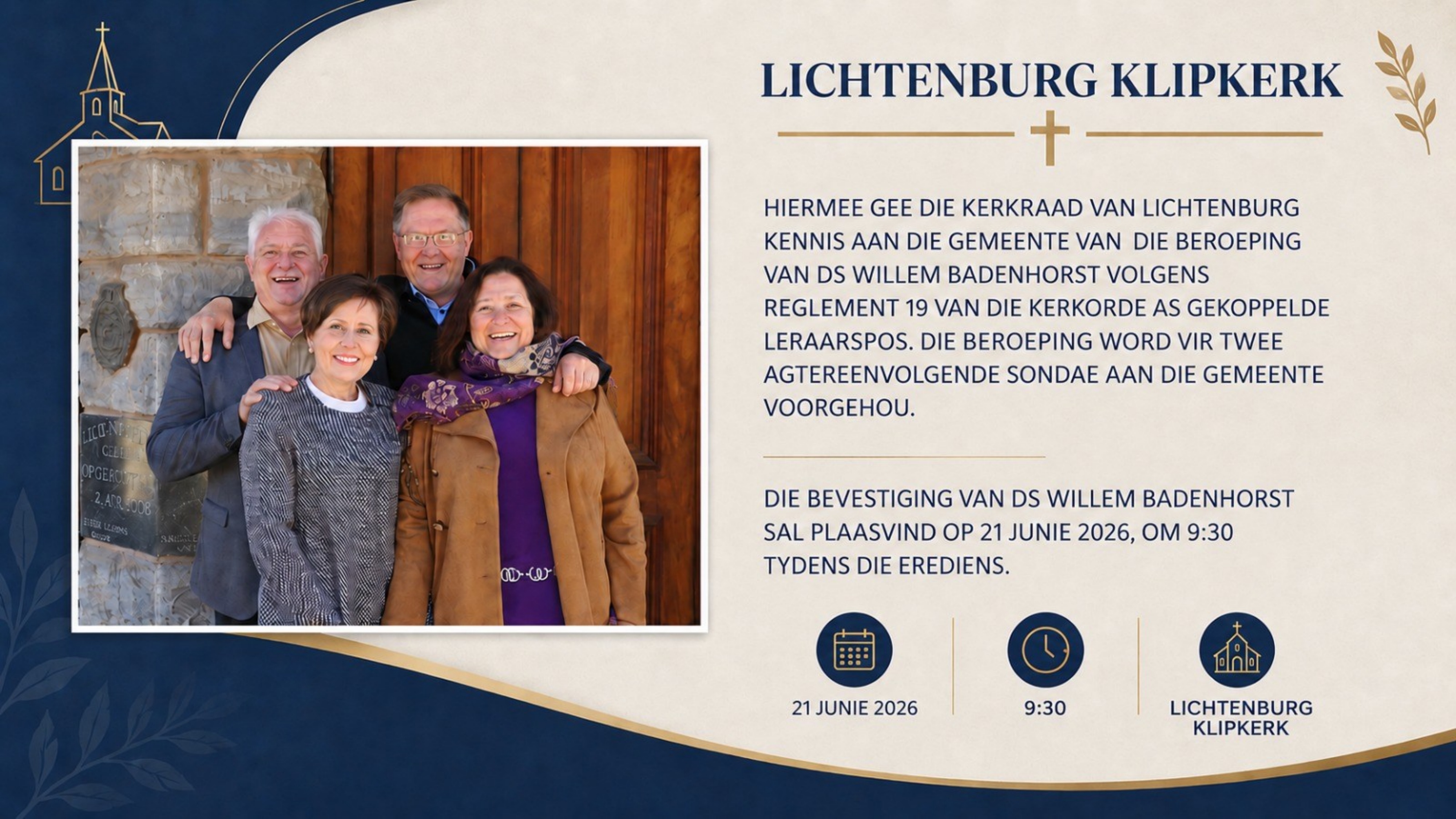klipkerk gebeure